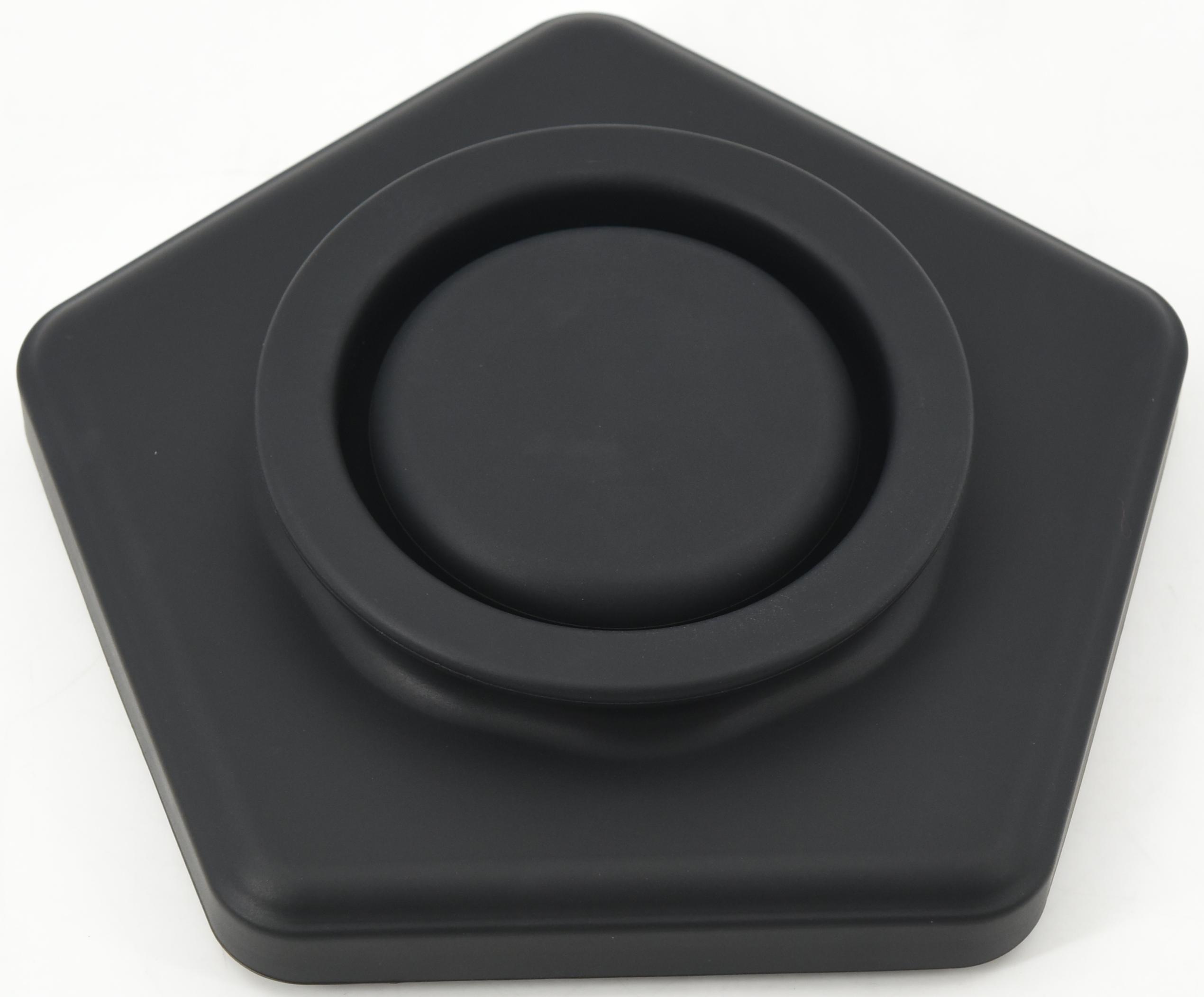 Regular pentagonal pressure relief cup cover